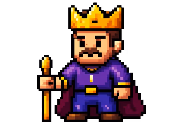 Rege pixel art