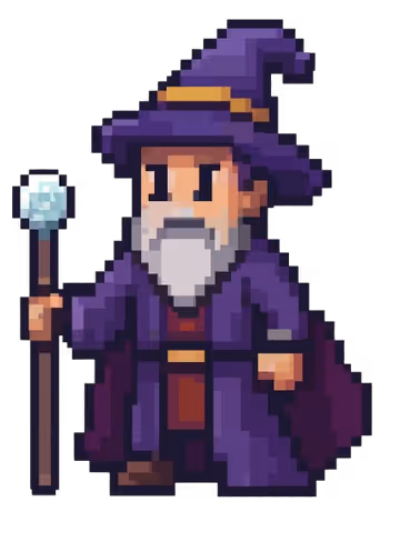 Vrăjitor pixel art